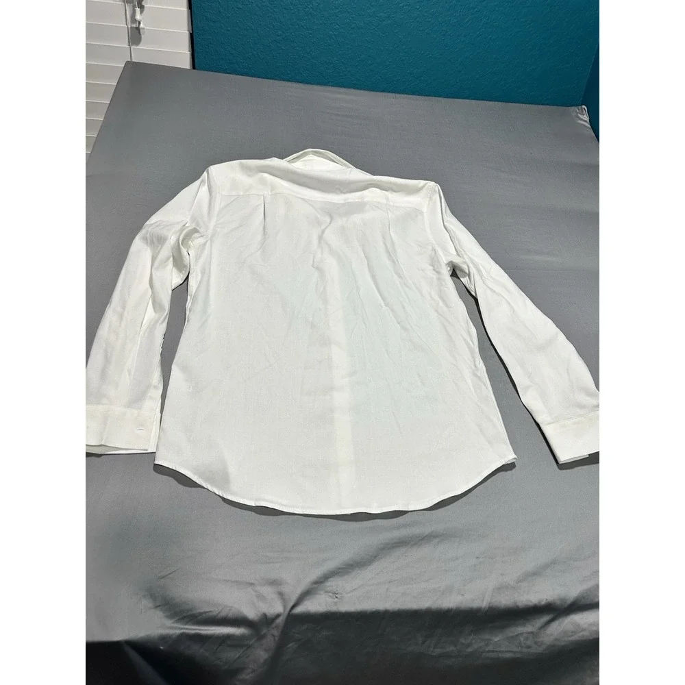 NWT Coofandy White Long Sleeve Button Up‎ M